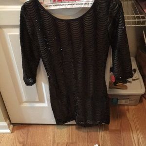 Sparkly black dress